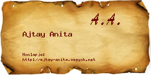 Ajtay Anita névjegykártya
